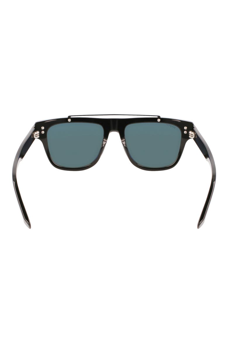 Gancini 54mm Rectangular Sunglasses, Alternate, color, BLACK