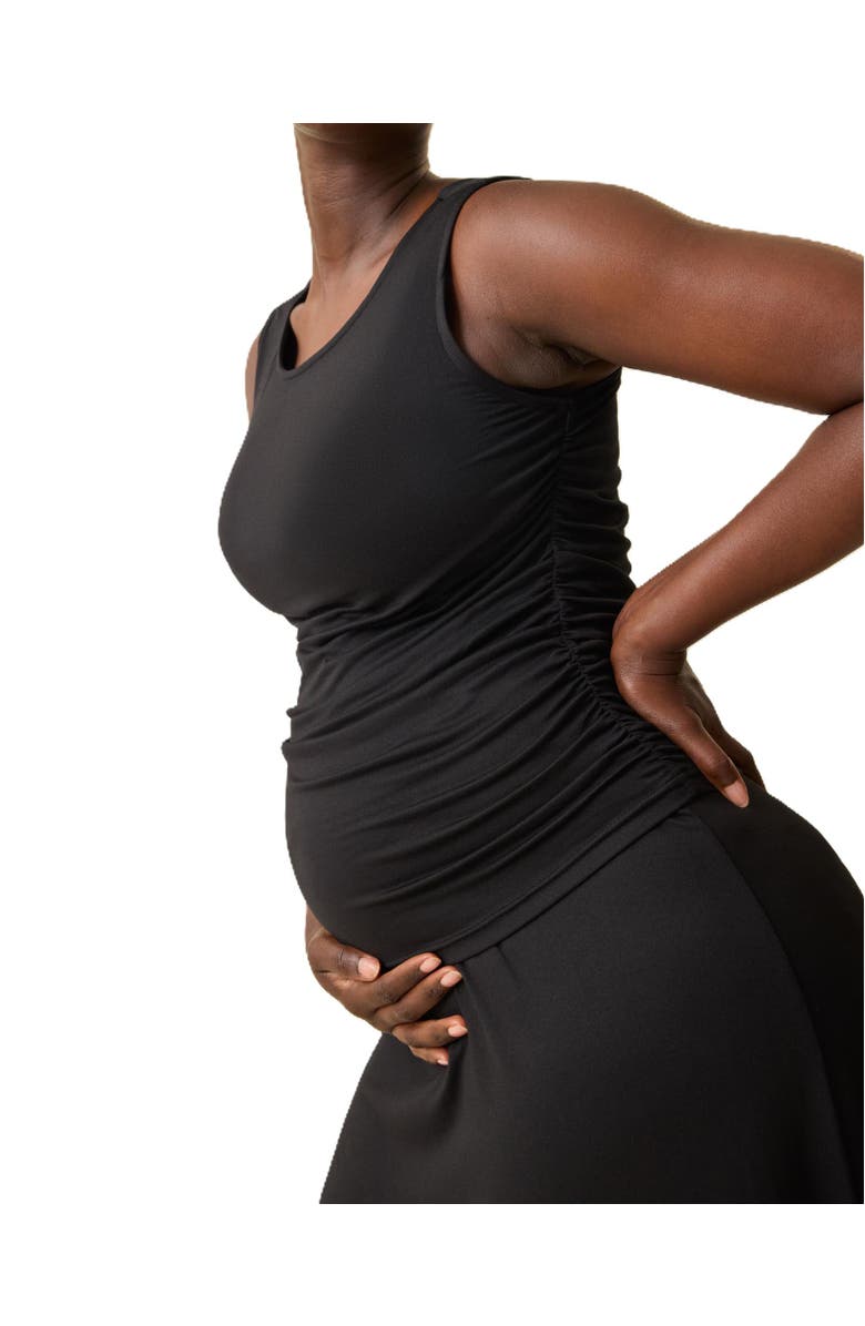 Kindred Bravely Drop-Waist Maternity & Nursing Maxi Dress, Alternate, color, Black