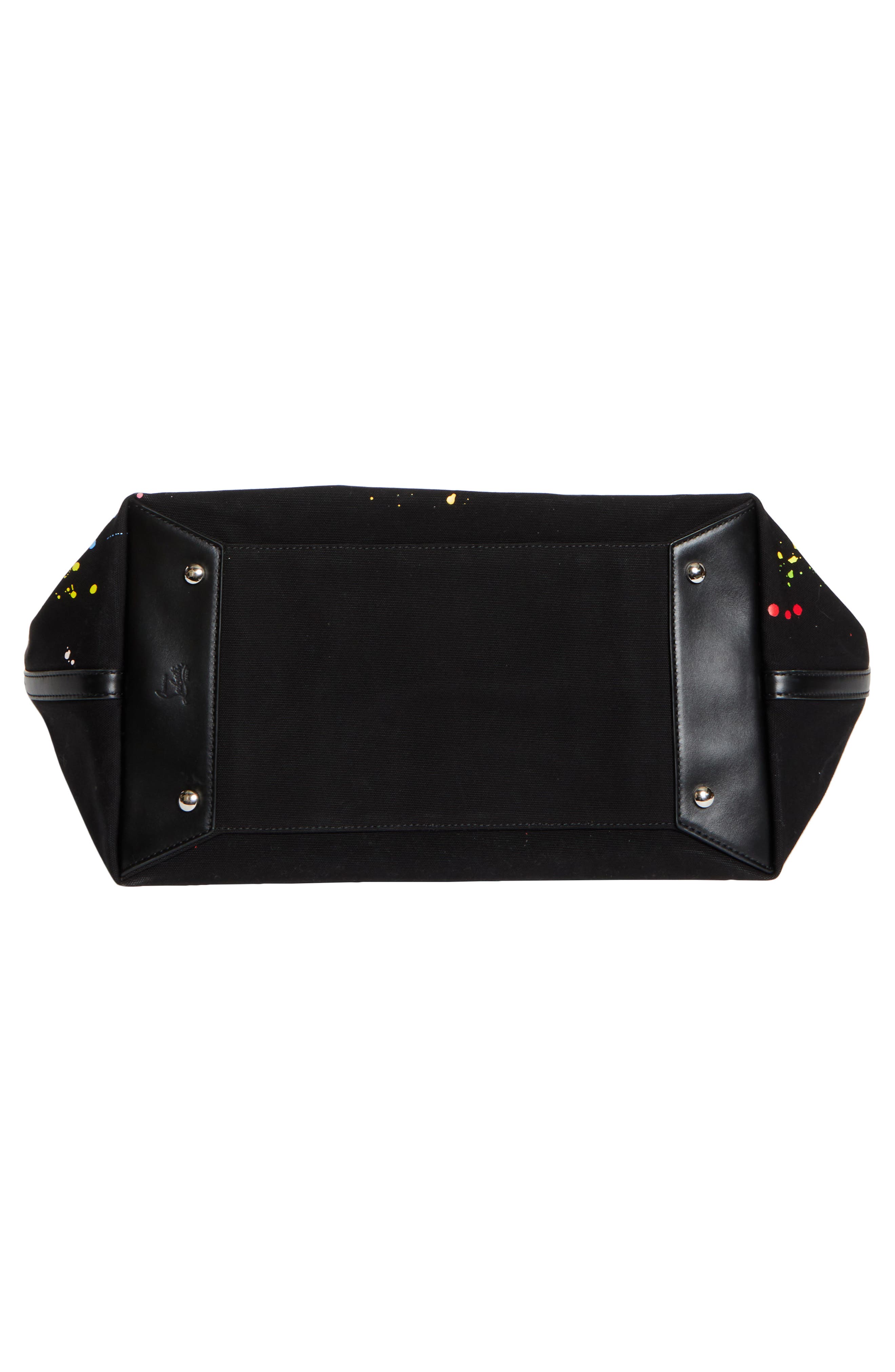 Christian Louboutin Small Cabata Canvas Tote, Alternate, color, Black