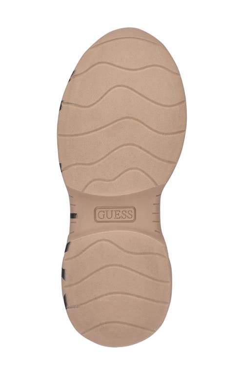 Guess Pause High Top Sock Sneaker In Oat