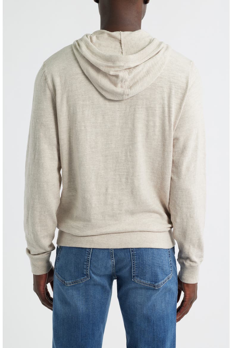 Slub Cotton Hoodie, Alternate, color, OAT PLAINS HEATHER