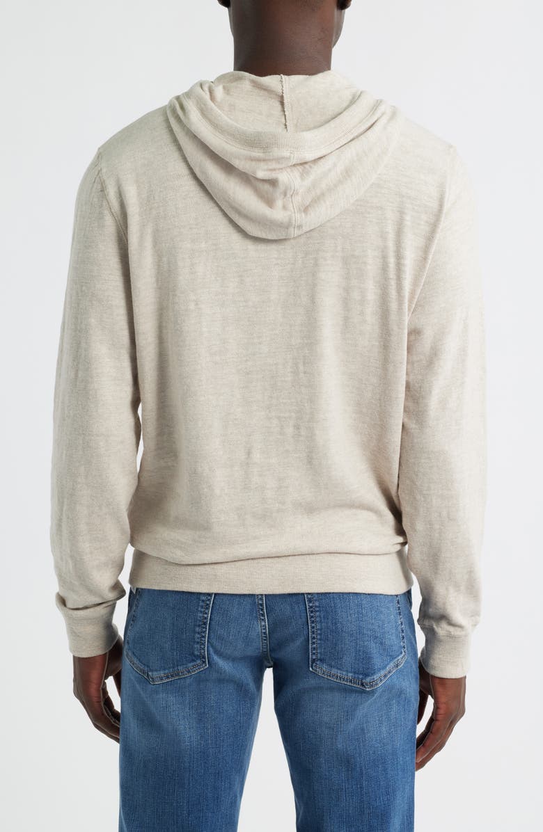 Faherty Slub Cotton Hoodie, Alternate, color, Oat Plains Heather