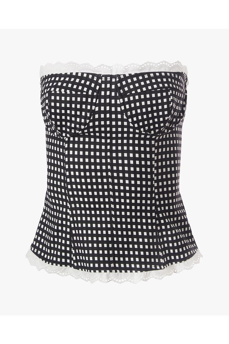 Strapless Corset, Alternate, color, BLACK MULTI