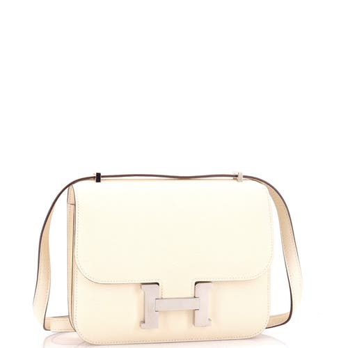 Pre-owned Hermes  Hermes Constance Bag Epsom 18 In Neutral