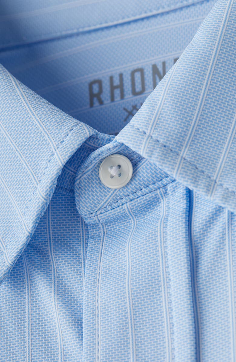 Rhone Commuter Classic Fit Textured Stripe Stretch Button-Up Shirt, Alternate, color, 