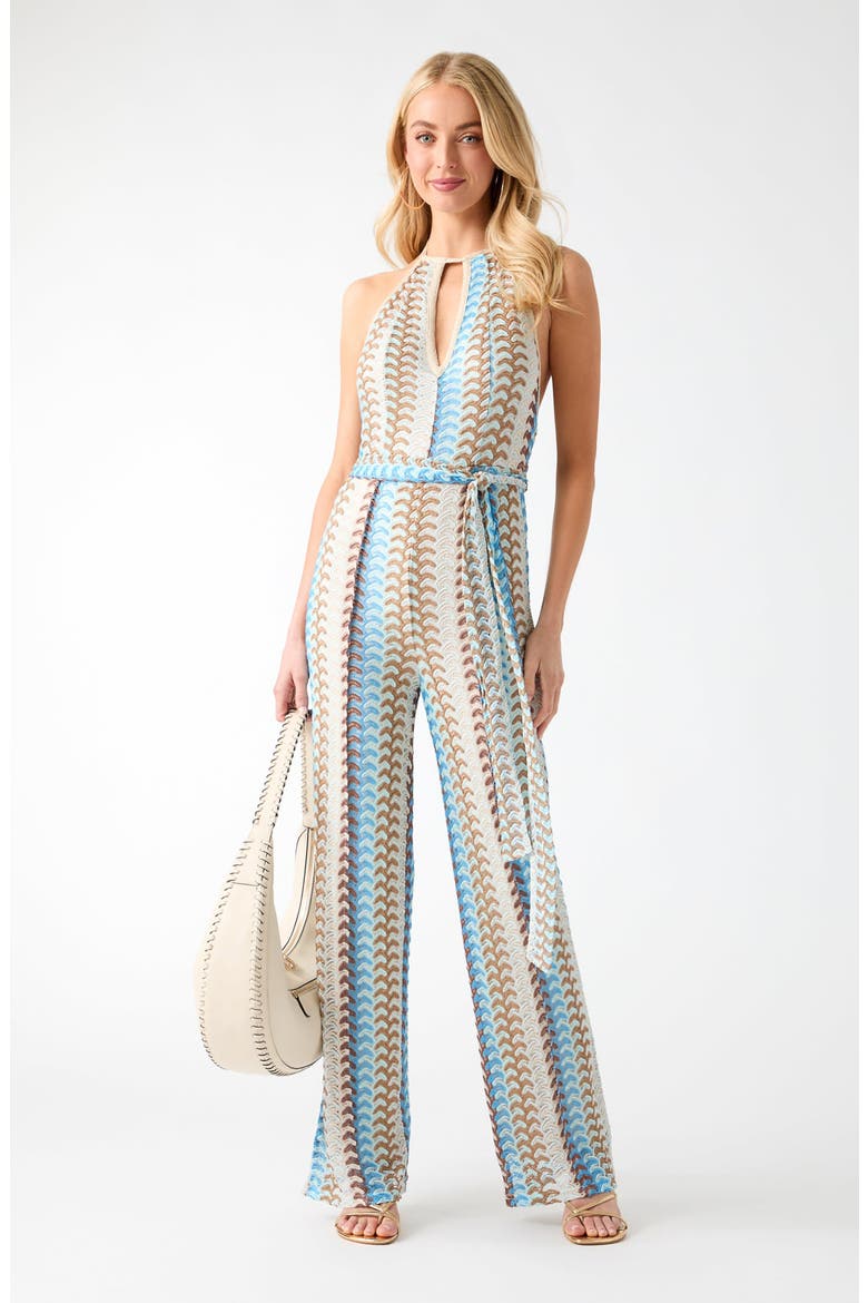Gianna Fearne Sleeveless Wide Leg Jumpsuit, Alternate, color, OPEN WHITE
