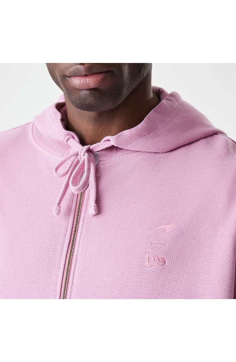 New Era Men's New Era  Pink McLaren F1 Team Acid Washed Full-Zip Hoodie, Alternate, color, 