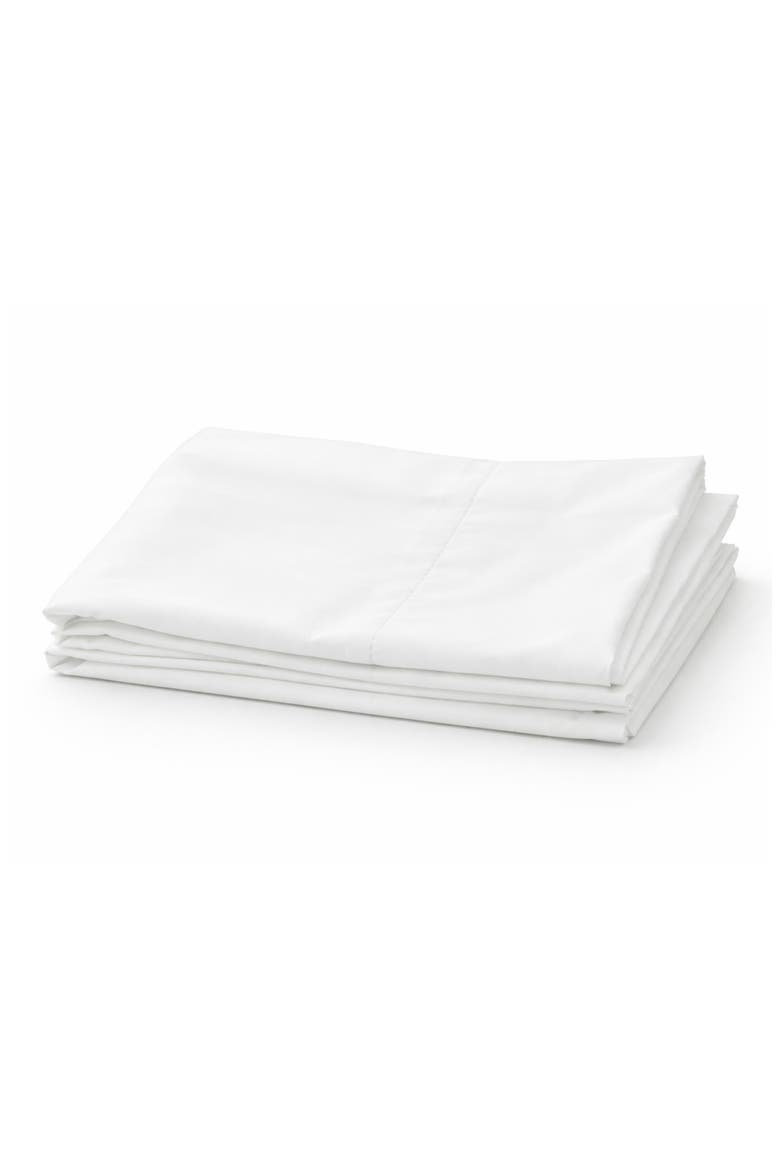 Set of 2 Cotton Percale Pillowcases, Main, color, WHITE