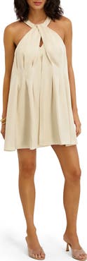 Siena Matte Satin Trapeze Minidress