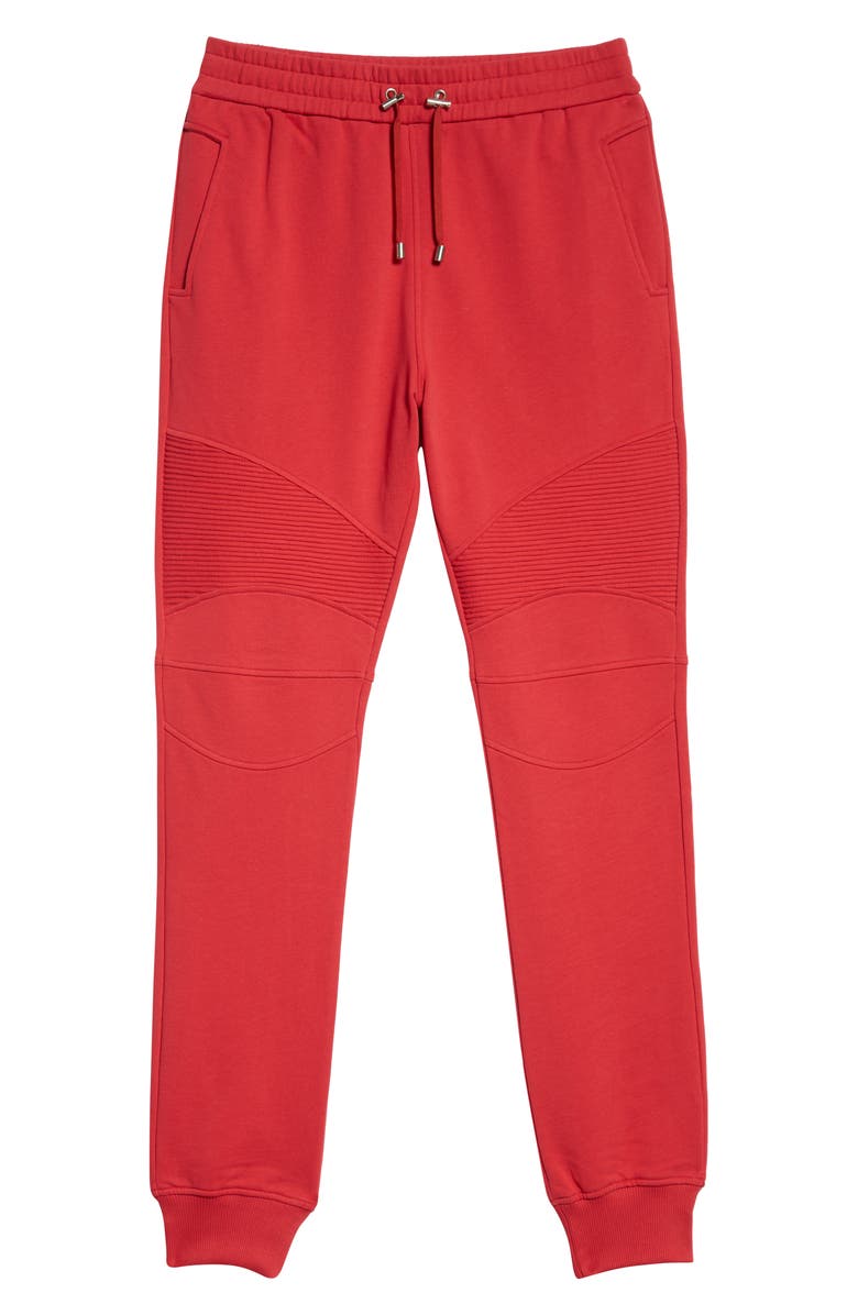 Balmain Men's Ribbed Joggers, Alternate, color,