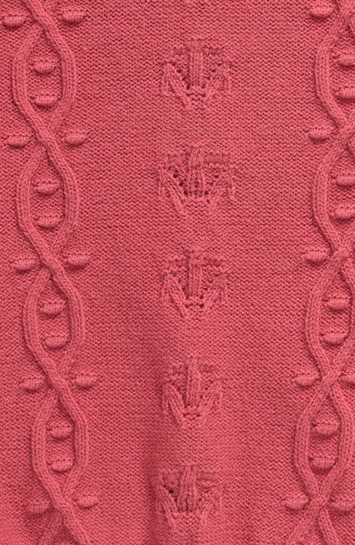 Nordstrom Kids' Ruffle Shoulder Crewneck Sweater In Pink Mauve