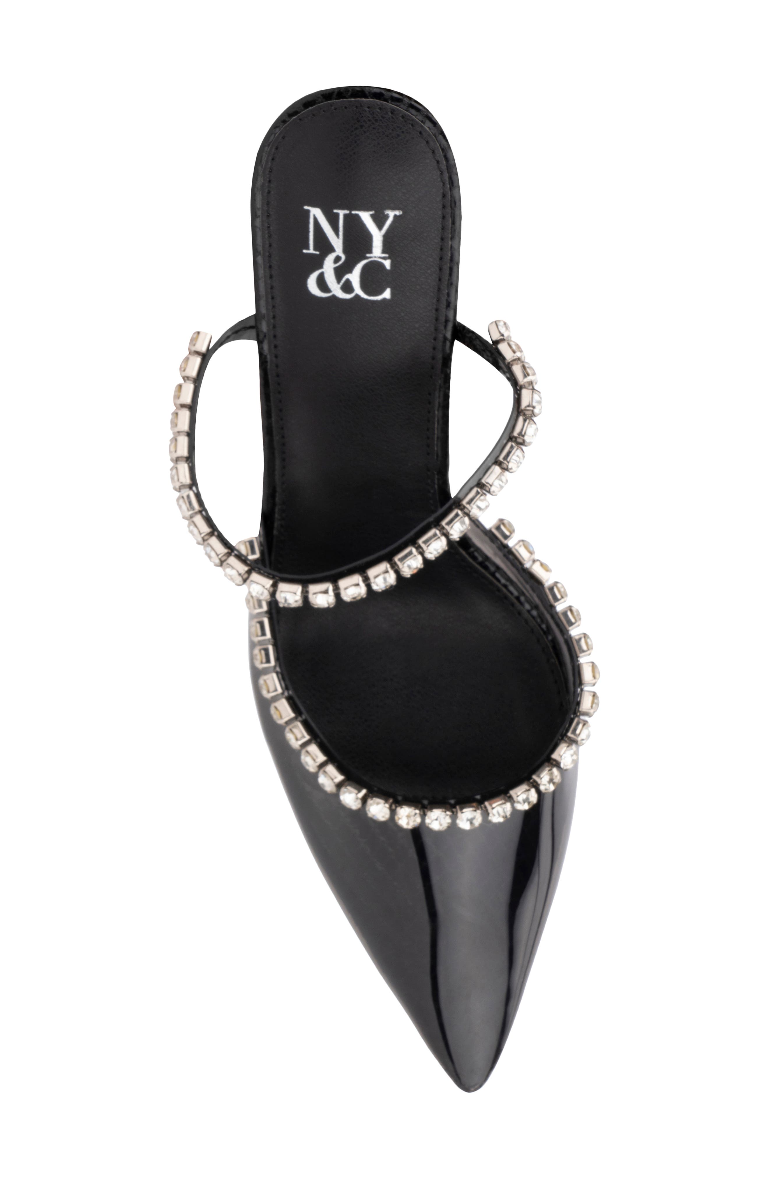 NEW YORK AND COMPANY Fatima Crystal Embellished Lucite Pump, Alternate, color, 
