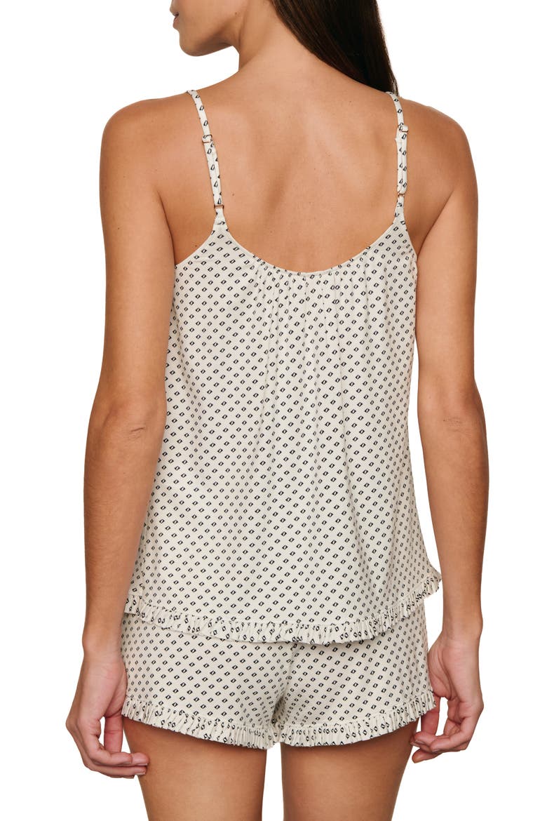 Gisele Print Short Pajamas, Alternate, color, TIDE DOT IVORY