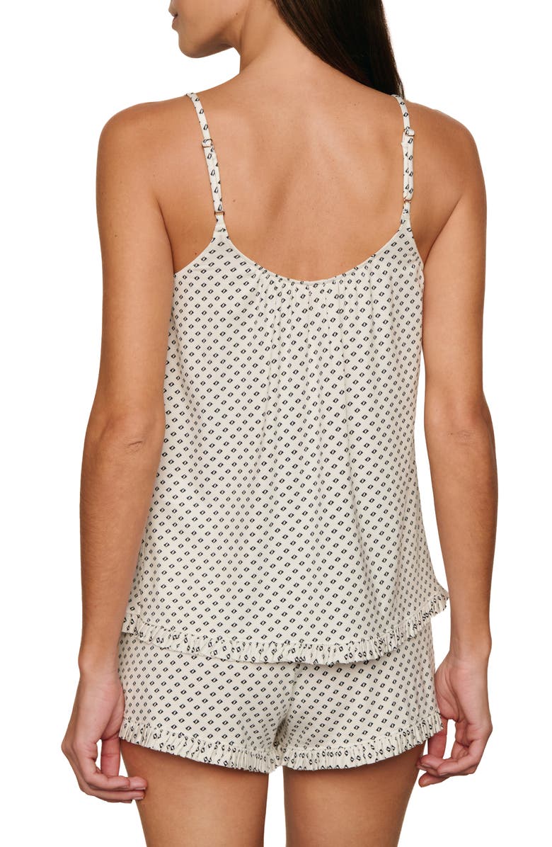 Eberjey Gisele Print Short Pajamas, Alternate, color, Tide Dot Ivory