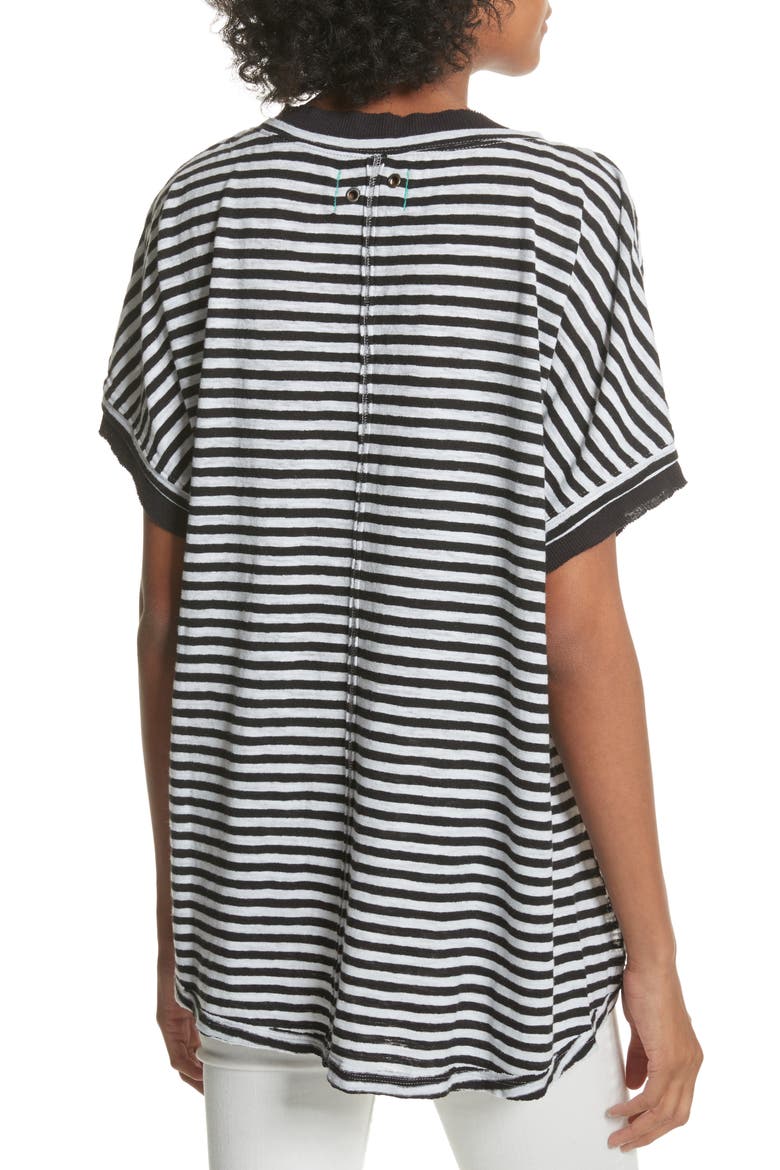 Take Me Stripe Tee, Alternate, color, BLACK COMBO
