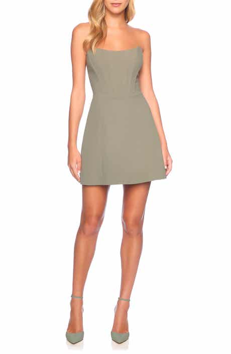 Susana Monaco Pebble Strapless Corset Minidress