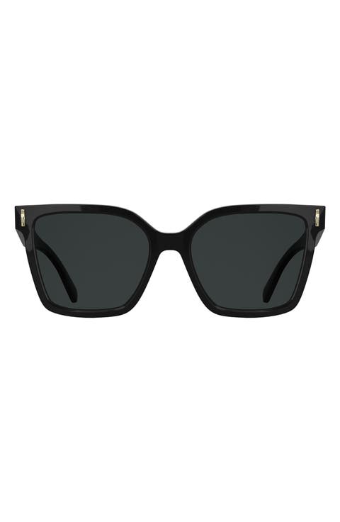Roseau 55mm Modified Rectangular Sunglasses