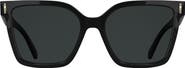 Longchamp Roseau 55mm Modified Rectangular Sunglasses