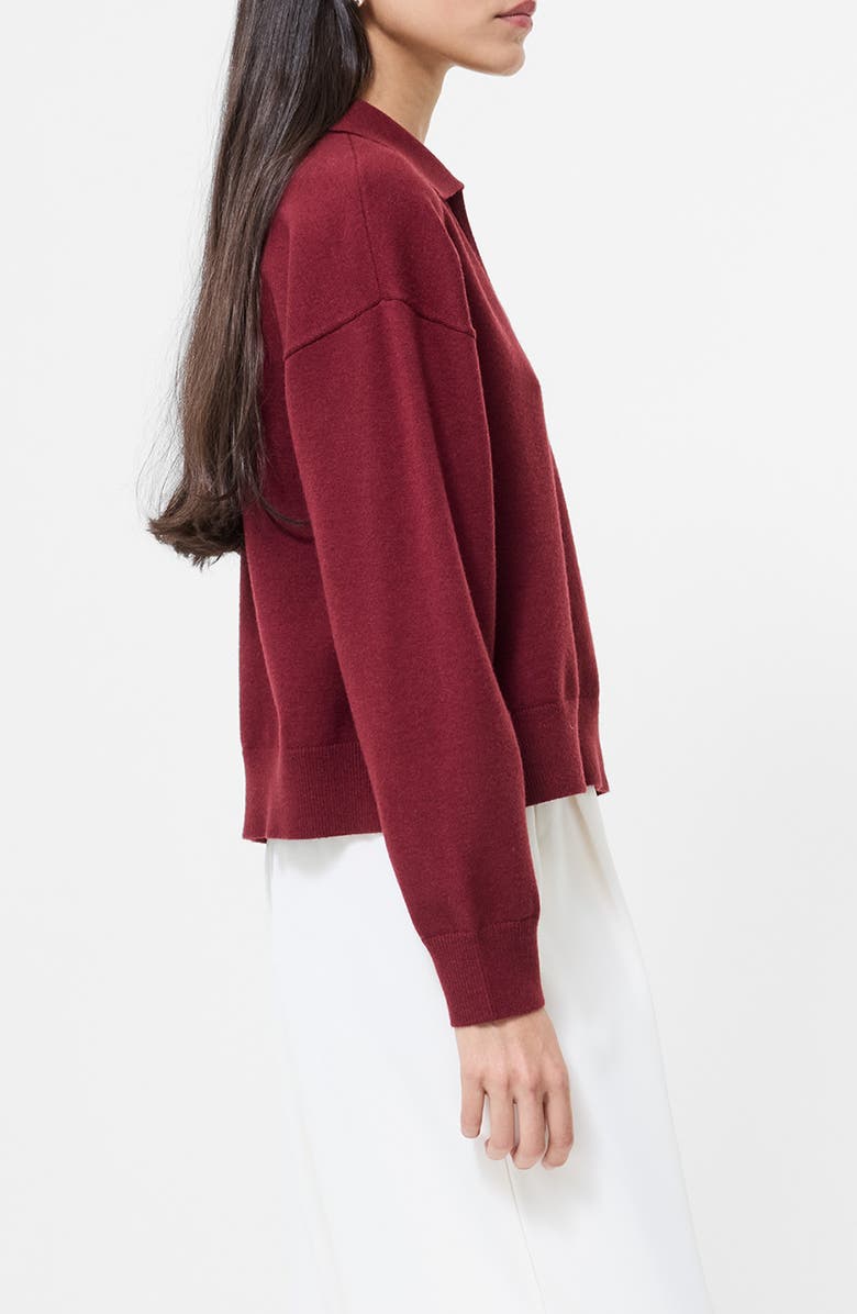 French Connection Sloane Johnny Collar Pullover, Alternate, color, 50-Cabernet