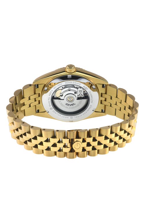 Gevril West Village Automatic Bracelet Watch, 40mm In Gold