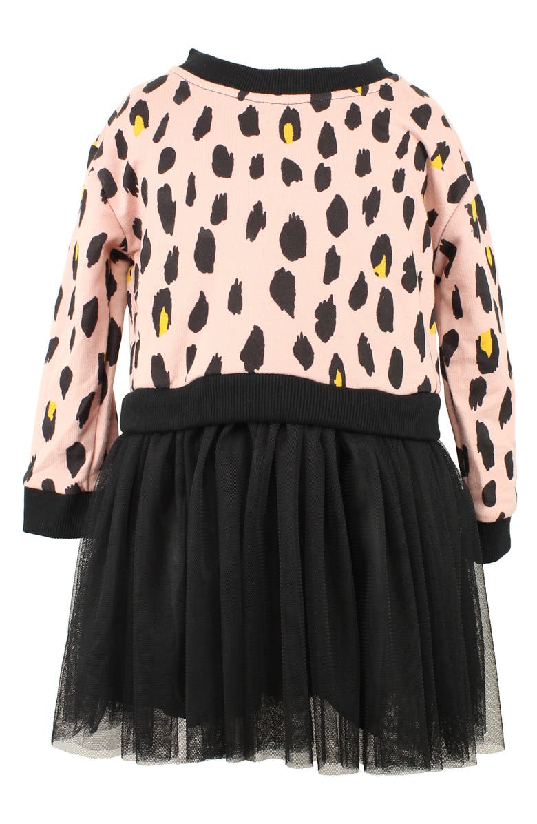 Popatu Long Sleeve Tulle Dress, Main, color, 