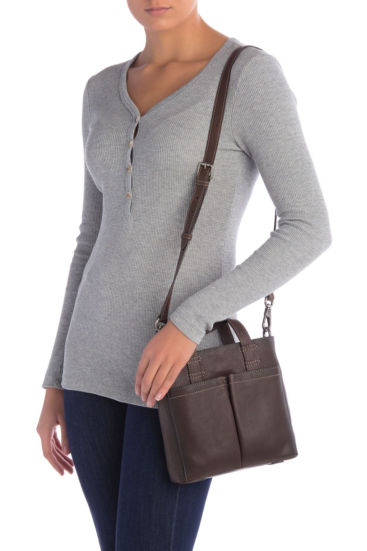 Frye Mindy Leather Mini Tote Crossbody Bag, Alternate, color, 