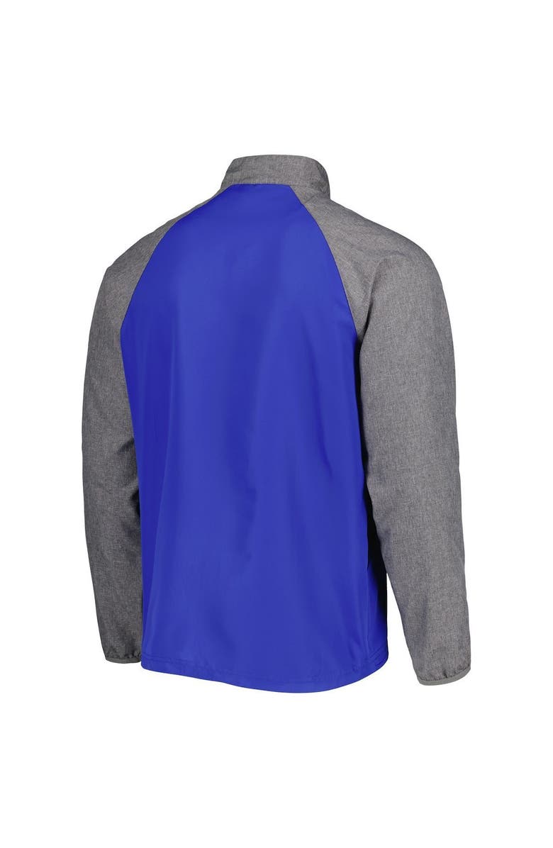 DUNBROOKE Men's Dunbrooke Royal Los Angeles Rams Hurricane Raglan Full-Zip Windbreaker Jacket, Alternate, color, 