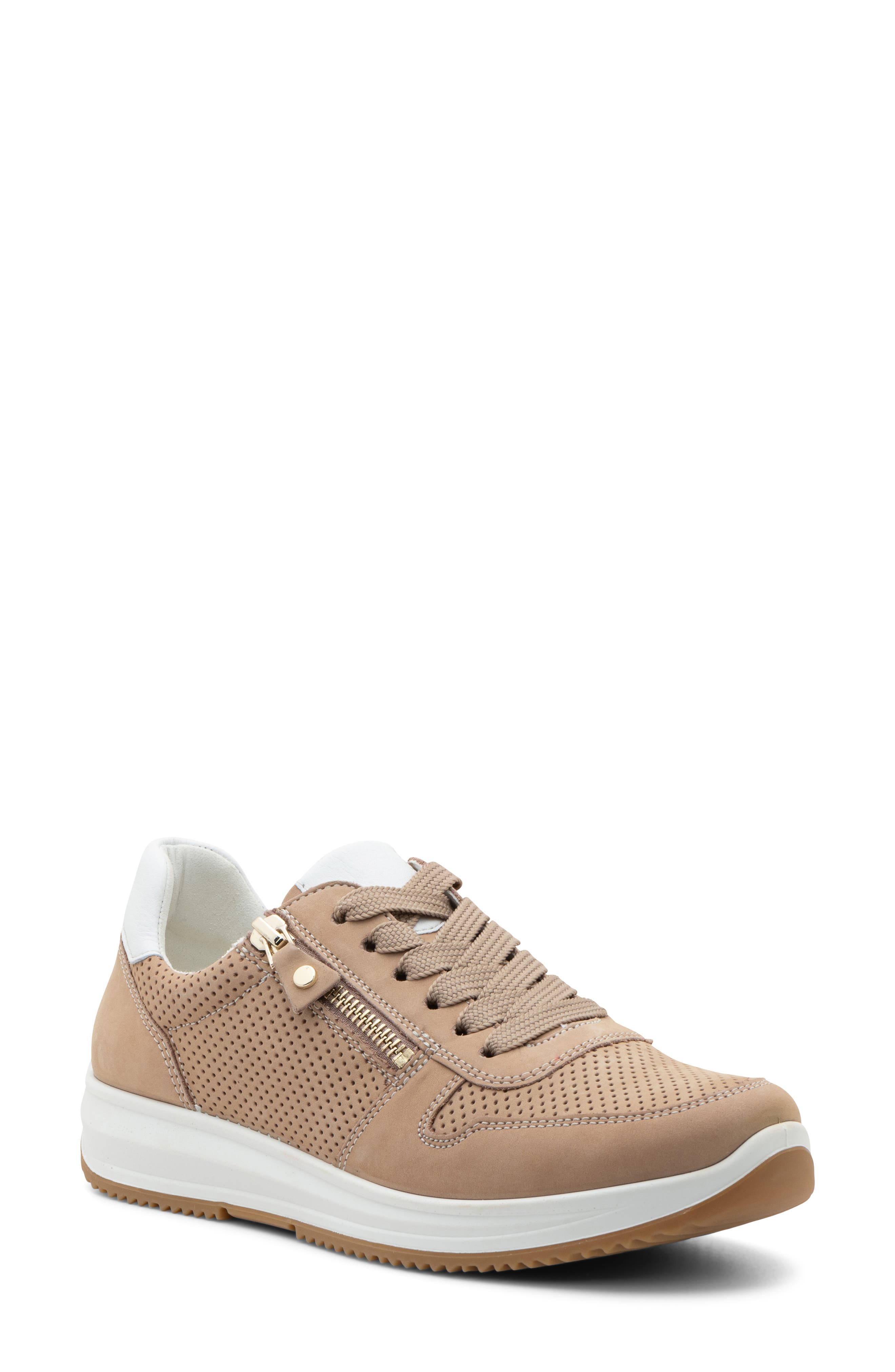 ara Opal Lace-Up Sneaker, Main, color, Sand