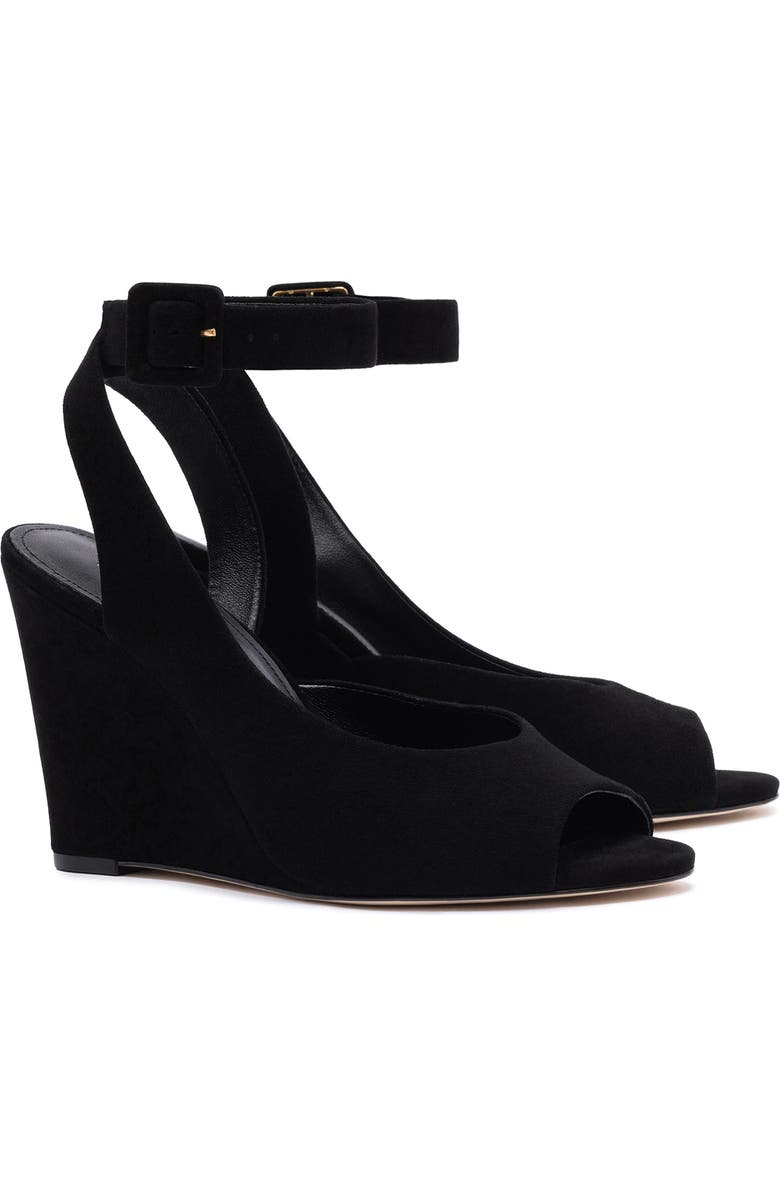 Larroudé Deena By Larroudé Wedge Sandal, Alternate, color,