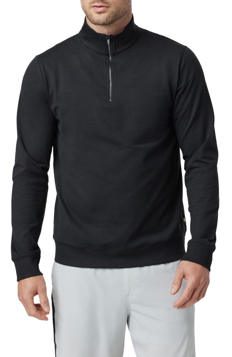 Vuori Coronado Half Zip Pullover, Main, color, Black Heather