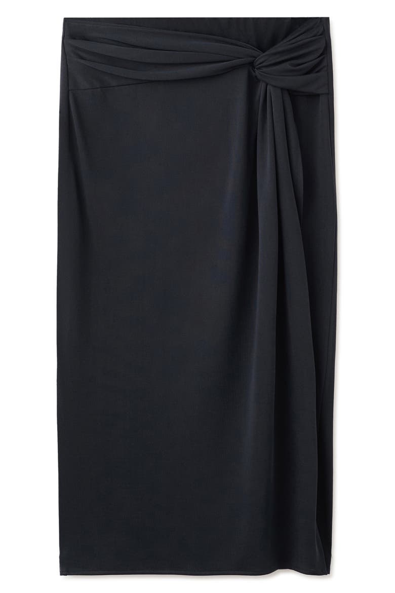 Ruched Midi Skirt, Alternate, color, CHARCOAL