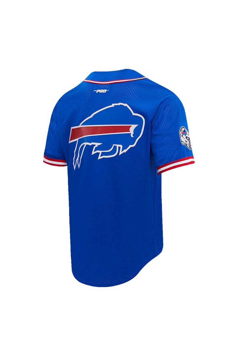PRO STANDARD Men's Pro Standard Josh Allen Royal Buffalo Bills Mesh Baseball Button-Up T-Shirt, Alternate, color, Royal