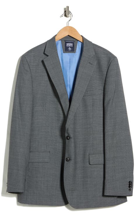 Charcoal Grey Birdseye Stretch Suit Jacket