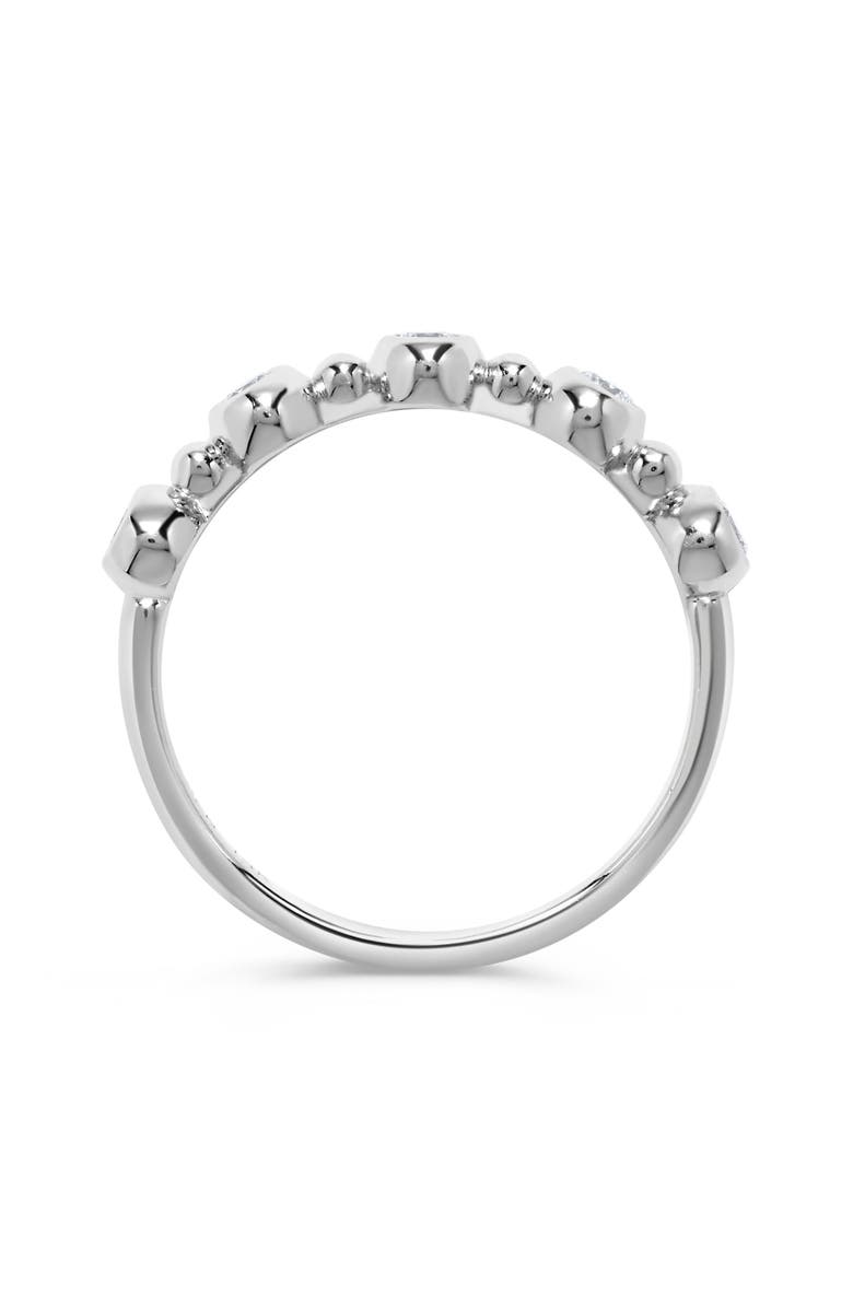 H.J. Namdar Bezel Set Diamond Stacking Ring, Alternate, color, White Gold