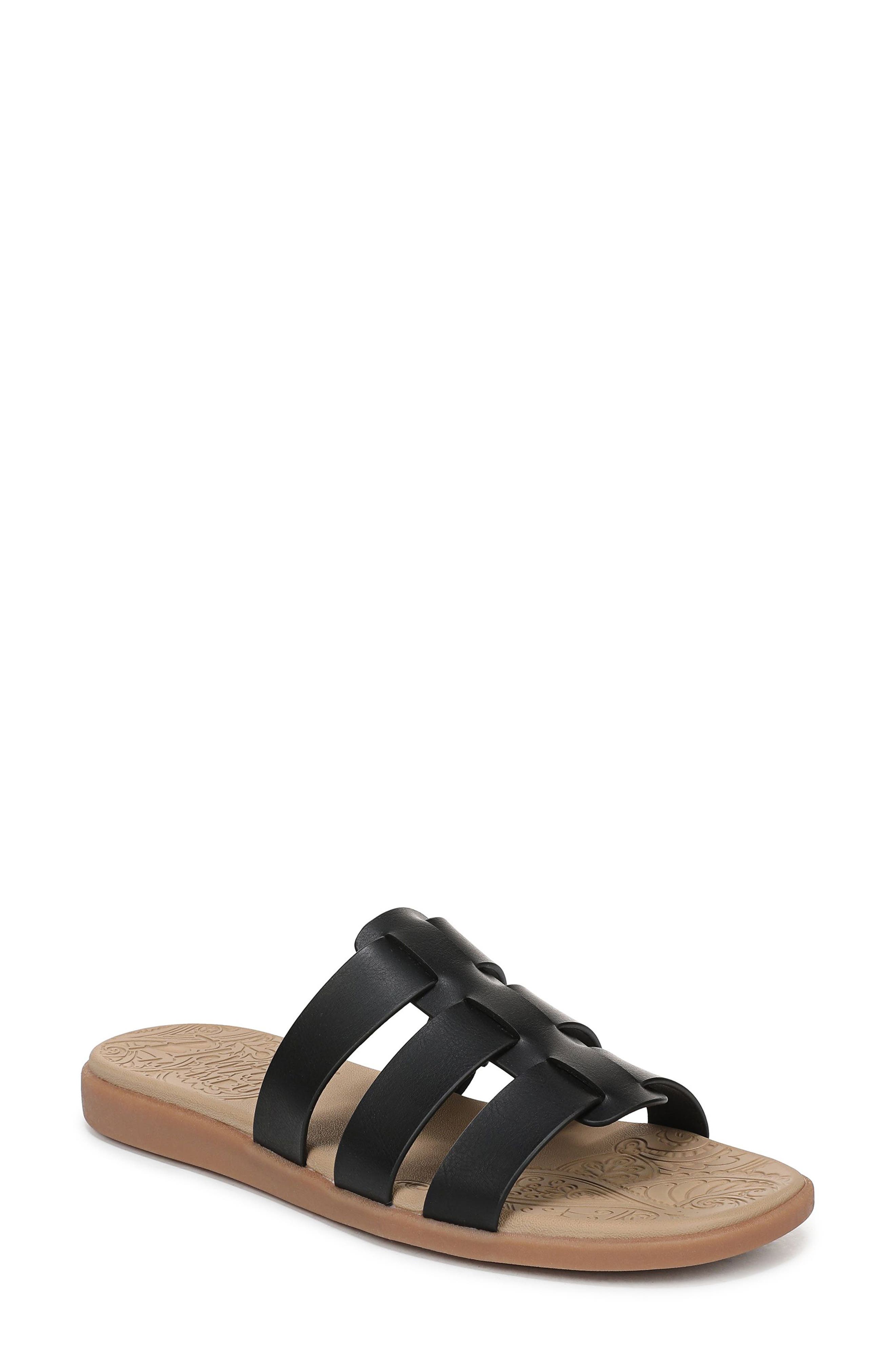 Blowfish Malibu Jellyfish Slide Sandal, Main, color, Black Faux Leather