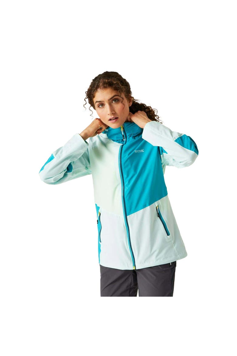 Raddick Ii Waterproof Jacket, Alternate, color, Bleached Aqua and Tahoe Blue