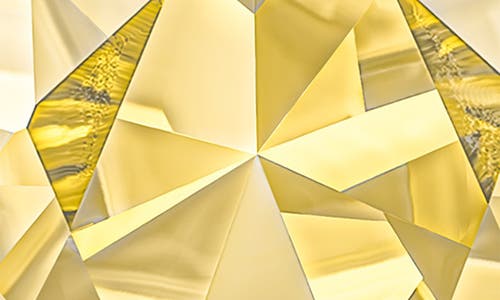 Cz By Kenneth Jay Lane Pear Cut Yellow Cubic Zirconia Stud Earrings In Yellow/silver