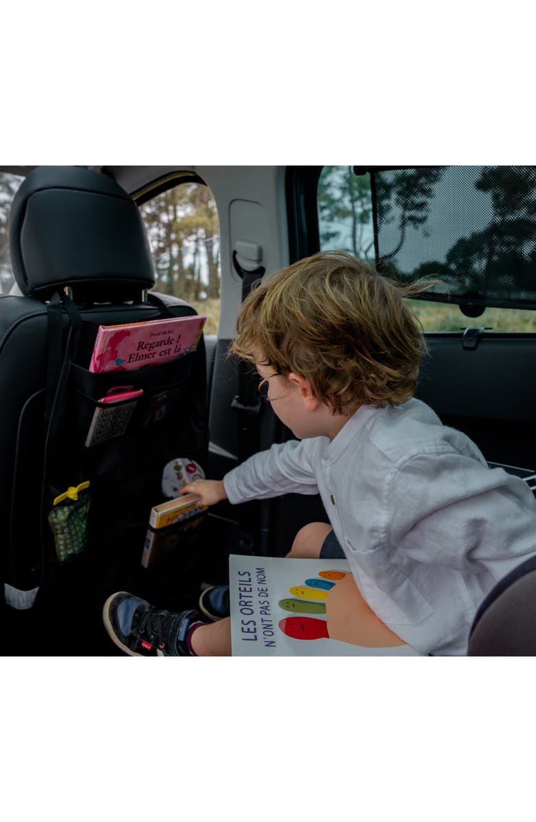 ezimoov Car Seat Organizer & Protector XL - Eco-friendly, Alternate, color, Black