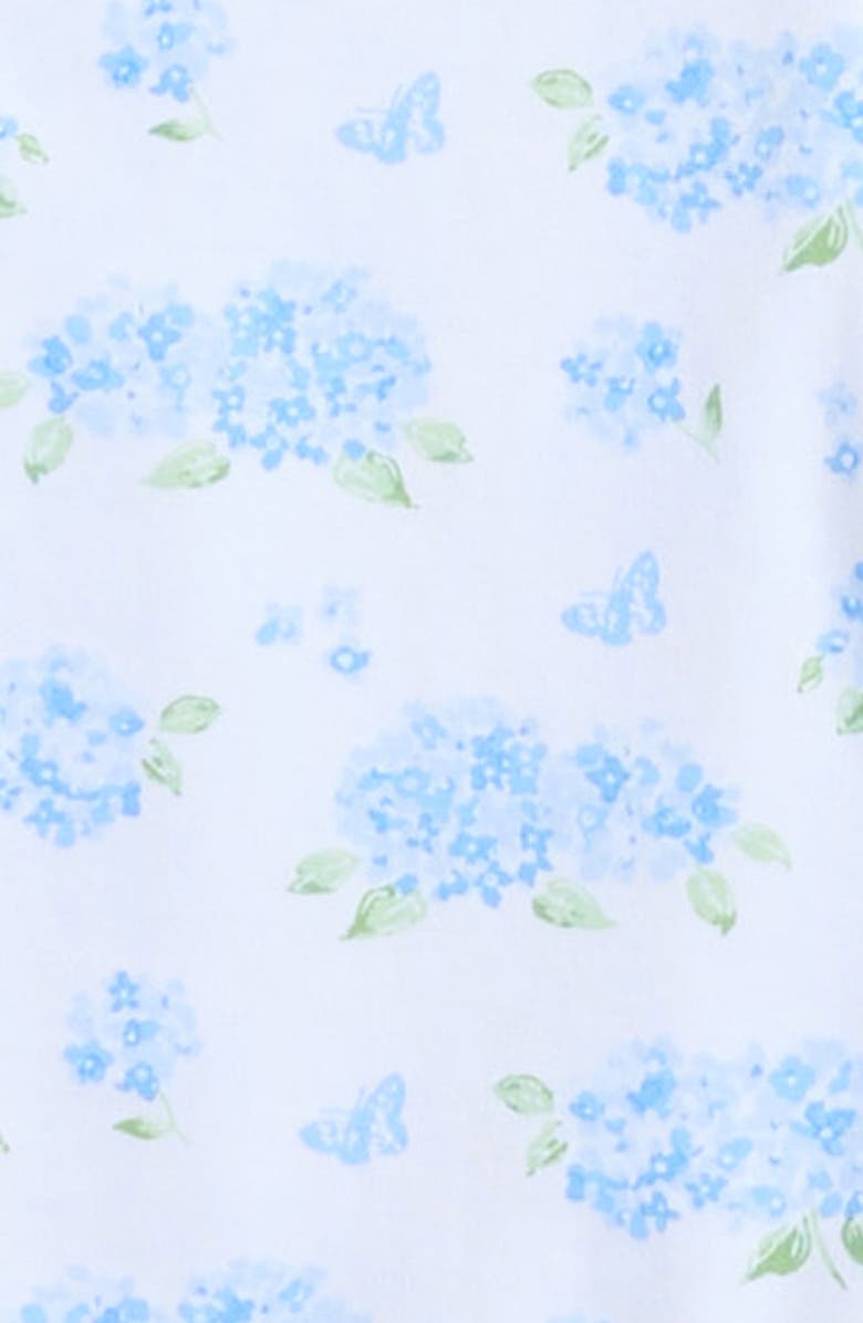 Kissy Kissy Floral Pima Cotton Zip Footie, Alternate, color, 