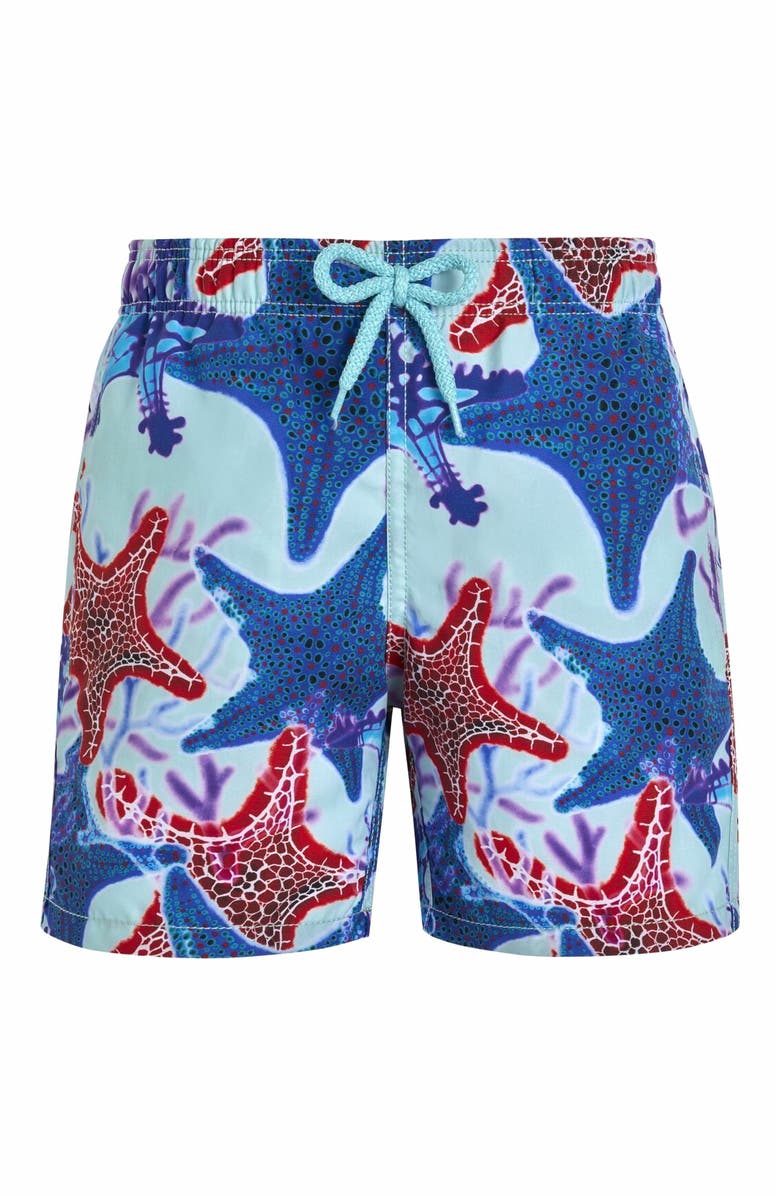Vilebrequin Kids' Glowed Stars Swim Trunks, Main, color, 