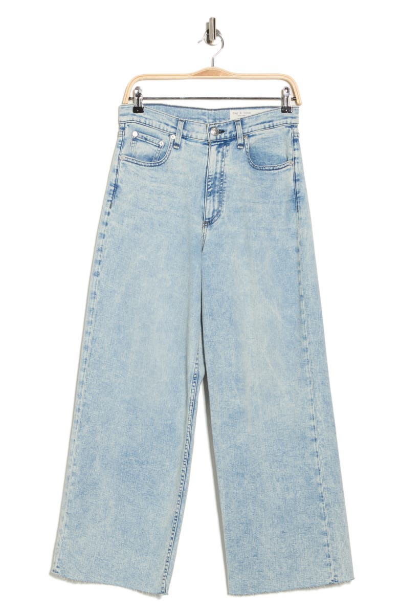 rag & bone Andi High Waist Ankle Wide Leg Jeans, Alternate, color, Asher