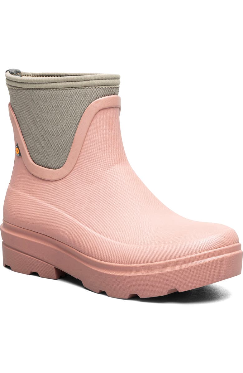 Bogs Hazel Waterproof Chelsea Rain Boot, Main, color, Misty Rose