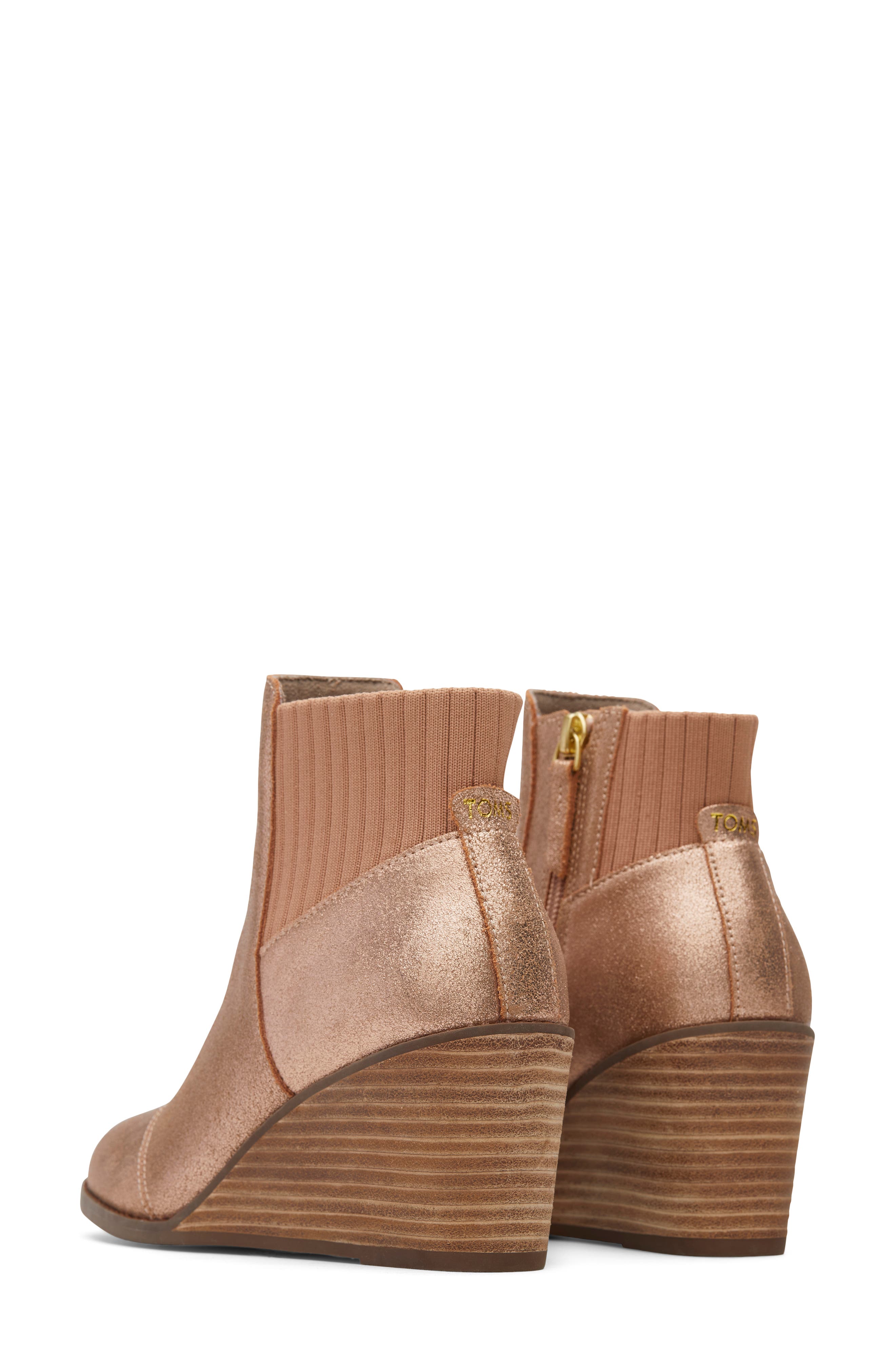 Suede Bootie, Alternate, color, PINK
