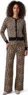 Lords of Harlech Leopard Womens Wool Wide-leg Pant