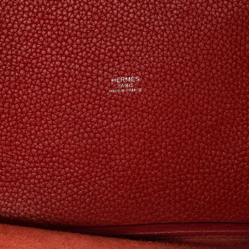 Pre-owned Hermes Hermes Picotin Lock Bag Clemence Mm In Red