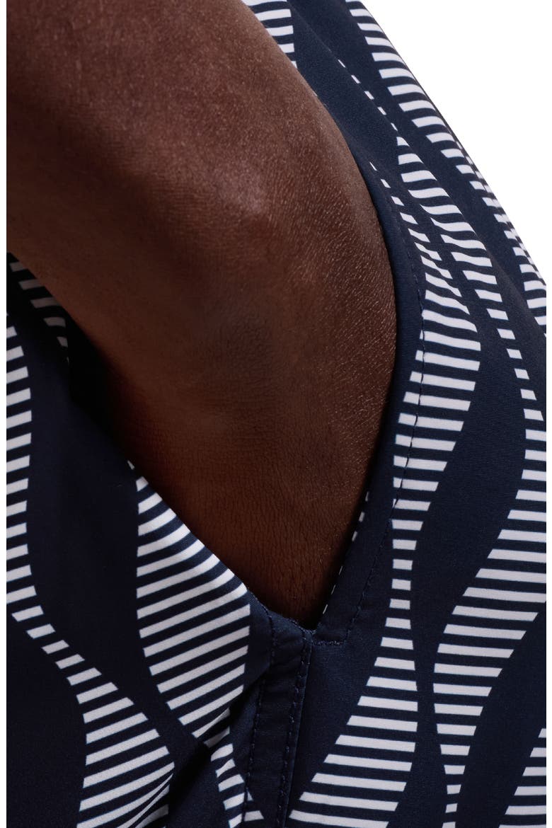 Cruz Print Swim Trunks, Alternate, color, NAVY