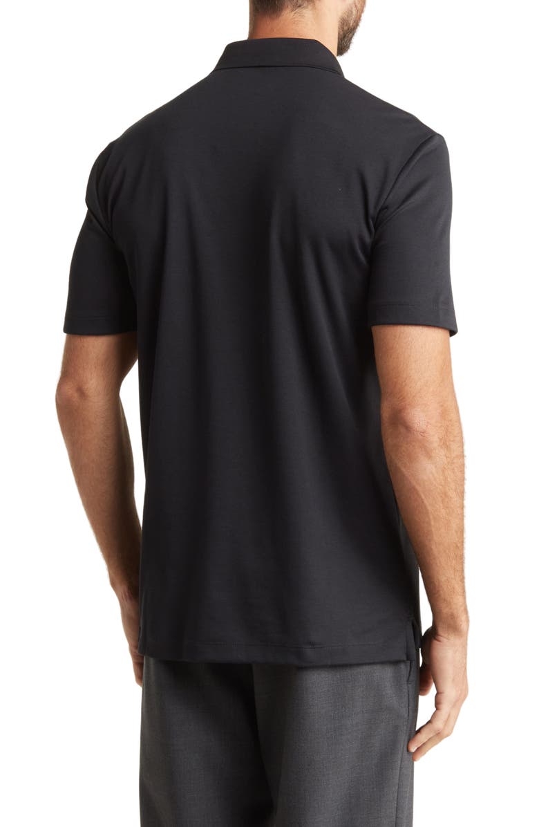 Theory Button Front Polo, Alternate, color, Black