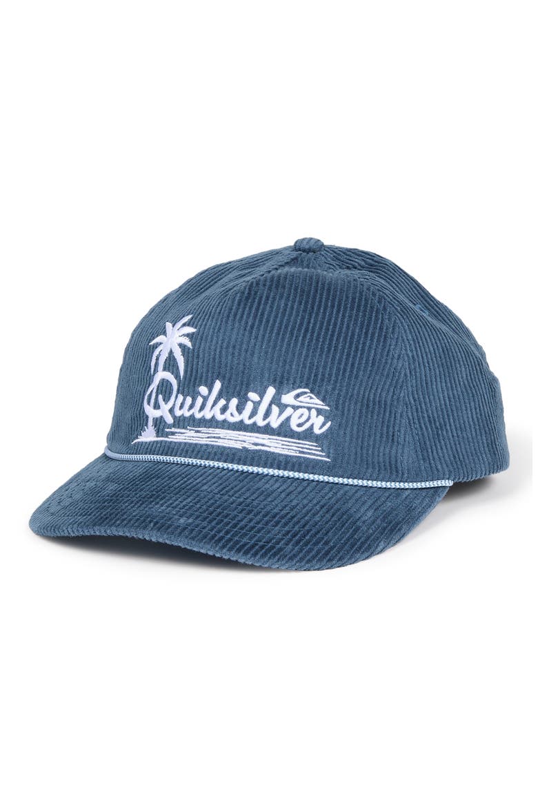 Palms Corduroy Snapback Baseball Cap, Main, color, RIVIERA