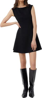 French Connection Whisper Fit & Flare Minidress