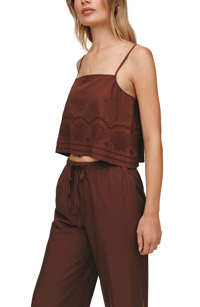 Bella Dahl Button Back Camisole, Alternate, color, Sea Glass Brown